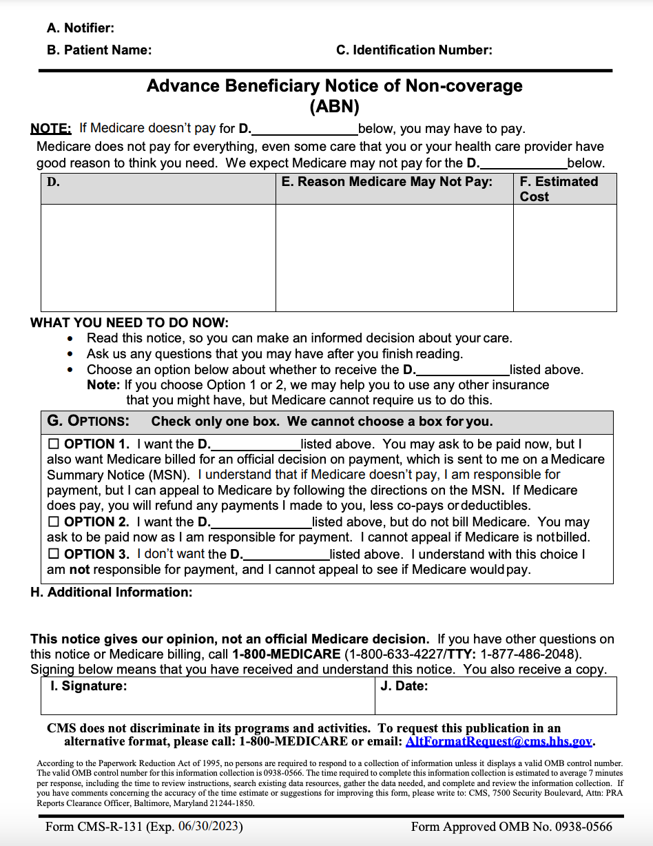 Advance beneficiary notice of noncoverage 2024 08 15 11 26 21