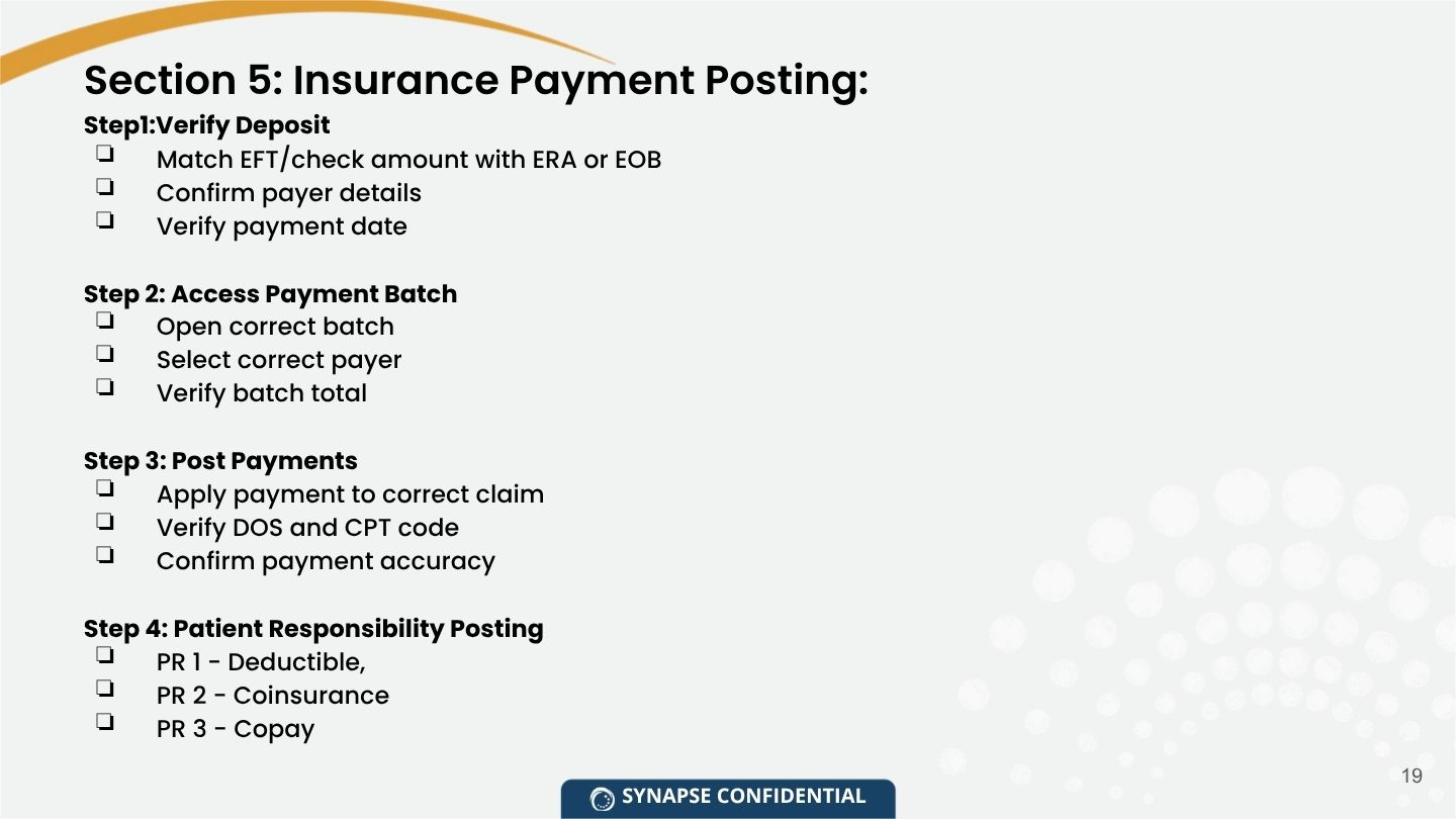 Payment posting operations and training module   medical.pdf 5