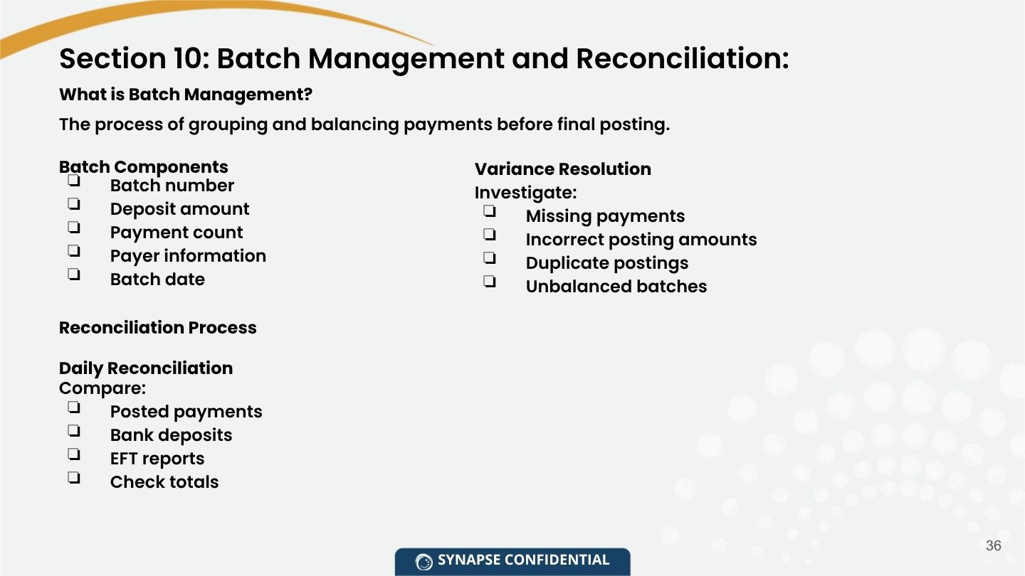 Payment posting operations and training module   medical.pdf 10