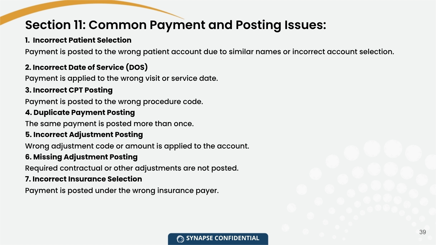 Payment posting operations and training module   medical.pdf 11