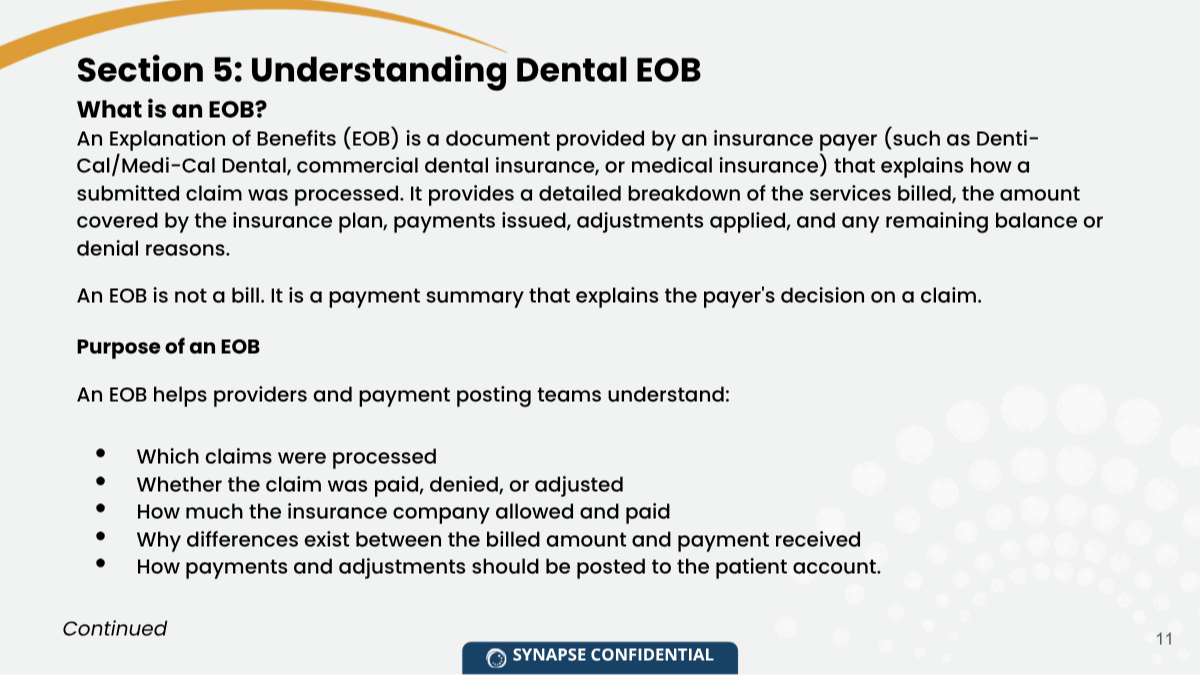 Dental payments 5
